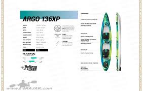 Pelican argo 136xp tandem kayak. Kajak Pelican Argo 136 Xp 411 2er Kajak Aus Ram X