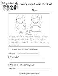 They are so thorough and comprehensive! Reading Comprehension Worksheet Free Kindergarten English Worksheet For Kids