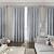 Bedroom Silver Grey Curtains