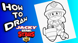 It will not be difficult. How To Draw Jacky Brawl Stars Brawl Stars Drawings Como Dibujar A Jacky De Brawl Stars Youtube