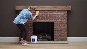 Then finally use the 2. How To Paint A Brick Fireplace Fireplace Makeover Sherwin Williams