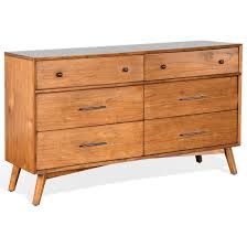 Sunny Designs American Modern Mid Century Modern Dresser With Felt Lined Top Drawers Suburban Furniture Dressers