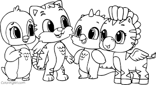Children love to know how and why things wor. Four Hatchimals Coloring Page Coloringall