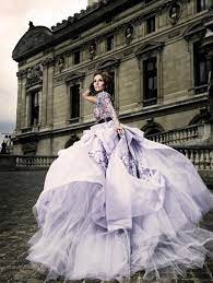 30 Gorgeous Wedding Dresses That Are Not White Wedpics Blog Purple Wedding Gown Purple Wedding Dress Wedding Dresses