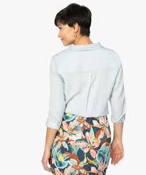 Maybe you would like to learn more about one of these? Chemise Femme En Lyocell Avec Large Poche Poitrine Gemo