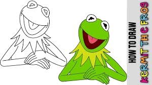 How To Draw Kermit The Frog Cute Easy Drawings Tutorial For Beginners Step By Step Kids Youtube