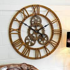 26, 2021 · clock cogs in wall clocks for sale | ebay. Optika Wooden Cog Clock With Roman Numerals And Detailed Gears Sale