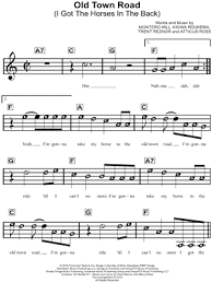 Each piece of sheet music has a keyboard diagram at the top that shows the (letters or numbers) for each key. Lil Nas X Old Town Road Sheet Music For Beginners In C Major Download Print Sku Mn0196178