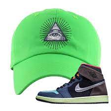 Check spelling or type a new query. Air Jordan 1 Retro High Og Bio Hack Dad Hat Neon Green All Seeing Cap Swag