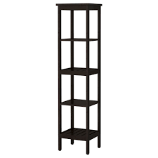 Hemnes Shelf Unit Black Brown Stain 16 1 2x67 3 4 Ikea Hemnes Ikea Bathroom Storage Ikea Hemnes