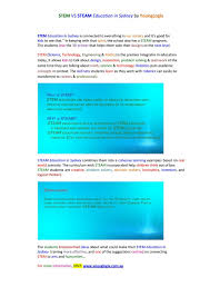 Steam Vs Stem Education In Sydney By Younglogix Stem Education Stem Vs Steam Steam Education