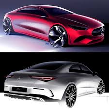 Car Design Sketch On Instagram 2019 Mercedes Benz Cla Official Sketches