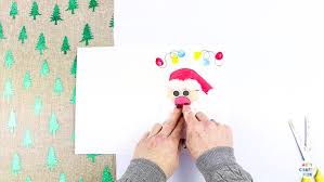 Personalize text and other contact information. Handprint Christmas Cards Arty Crafty Kids