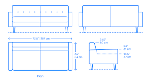 Sofa furniture size is various according to the requirement of the house. Bantam 73 Sofa Dimensions Drawings Dimensions Com