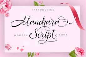 Modern script and modern calligraphy styles are a huge departure from traditional calligraphy and cursive handwriting. Manohara Font By Posts Type Creative Fabrica