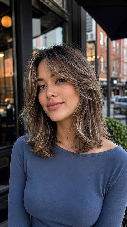 Feathery, light Cloud Bangs, AI generated