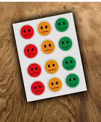 Behaviour Chart Green Happy Face Orange Neutral Face Red Sad Face Print And Cut Tokens Magnets Sticker Diy Reward Chart Download