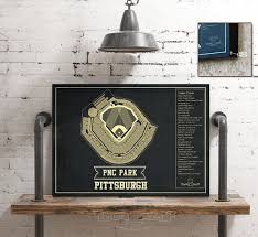 pittsburgh pirates pnc park vintage seating chart baseball