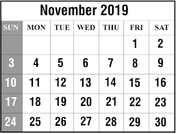 Free Blank November Calendar 2019 To Print November November2019calendar Novembercalendar 2019c Printable Calendar Template Calendar Word Calendar Template