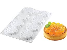 Moule Silicone 6 Tartelettes Kit Honore 30 X 17 5 Cm Silikomart Moule En Silicone Mini Tarte Moules