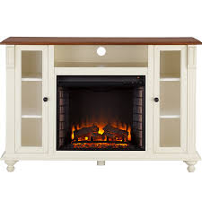 Terryville white tv stand for tvs up to 55 with. Southern Enterprises Carville Electric Fireplace Tv Stand Sylvane
