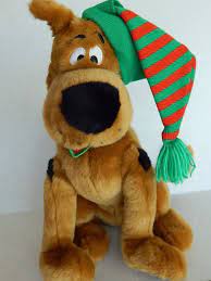 Large Sitting Scooby Doo Plush Stuffed Dog Christmas Macys Hanna Barbera Cartoon Christmas Dog Plush Stuffed Animals Hanna Barbera Cartoons