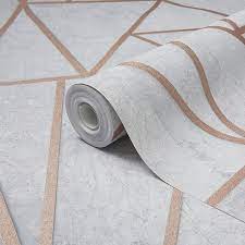 Chaque tableau peint à la main est réalisé par des peintres expérimentés sur demande individuelle du client. Papier Peint Goodhome Lertif Beton Rose Gold Castorama