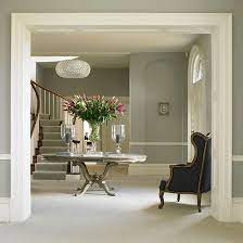 We so often seen light, soft neutrals in foyers, and with good reason. Hallway Colour Schemes Hallway Colour Ideas Hallway Colours Hallway Colour Schemes Hall Colour Hallway Colours