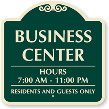 Business Hours Signs