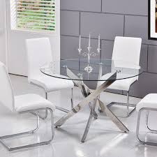 Orren Ellis Felisha Dining Table With Images Side Chairs Dining Glass Dining Room Table Dining Room Sets