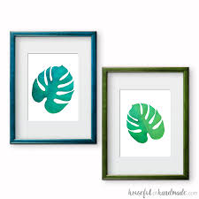 1 pdf printable of a palm leaf coloring page. Printable Tropical Leaf Prints Craftingmyhome Com