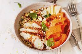 Carrot Grain Bowls Recipe Carrot Recipes Tesco Real Food