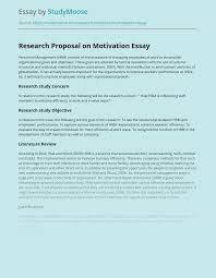 Submitted to the english program of stkip garut as a partial fulfillment. Research Proposal On Motivation Free Essay Example