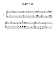 Cczm of major airports can be accessed in the below formats. Cicha Noc Sheet Music For Piano Solo Download And Print In Pdf Or Midi Free Sheet Music Musescore Com