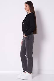 Bluza czarna z kapturem MONICA GUESS V5RQ21 KCLG2