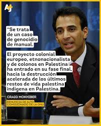 AJ+ Español on Instagram: ""Se trata de un caso de genocidio de manual",  afirmó Craig Mokhiber, funcionario de las Naciones Unidas que ha dimitido  como director de la oficina del Alto Comisionado