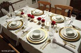 Jun 29, 2021 · the blend of iron and engineered wood helps with this vibe, and while it doesn't come with chairs, this is a great table to stand around and maximize party conversation (just don't bring up. How To Set A Beautiful Formal Table It S Easy Mantel And Table