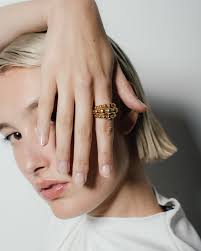 Buy julia rings Hot Sale The Julia Engagement Ring 14K Rose Gold 2D Halo w  Under