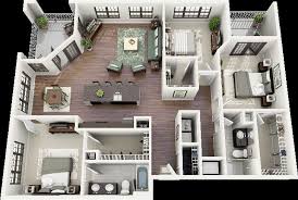 50 Three 3 Bedroom Apartment House Plans Sims House Plans House Plans Sims House
