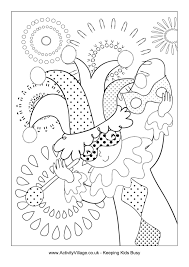 Mardi gras jester coloring pages. Jester 148671 Characters Printable Coloring Pages