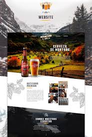 Mountain Beer Website Design On Behance In 2020 Craft Beer Design Web Layout Design Beer Design