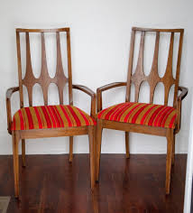 2 Original Broyhill Brasilia Mid Century Modern Mcm Captains Chairs Dining Chairs Chair Broyhill
