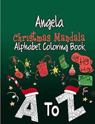Here's a set of free printable alphabet letter images for you to download and print. Angela Christmas Mandala Alphabet Coloring Book My Big Christmas Coloring Book For Kids And Adults Fun Book For Simple Coloring Pages For Boy 54 Pages Matte Cover Size 8 5 X 11 By Amazon Ae