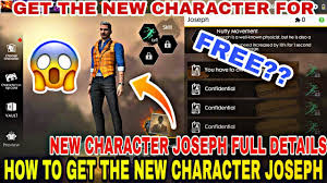 Top 5 best characters ever of freefire battleground. How To Buy Free Joseph Character 0 Rupees Only 100 Warking By Mukesh Gaming