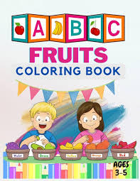 Amazon.com: ABC Fruits Coloring Book: 60 pages with 26 alphabet of ...