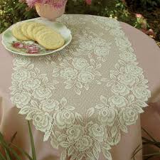 August Grove Steinberger Floral Oval Table Runner Wayfair Heritage Lace Crochet Table Runner Table Runners