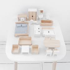 Meubles De Maison De Poupee En Bois Ensemble De 19 Pieces Maison De Poupee En Bois Meubles Maison De Poupee Meuble Maison