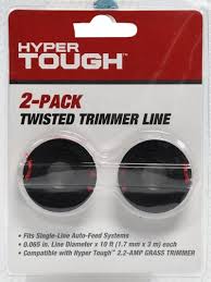Hyper Tough Twisted Trimmer Line Replacement Spool 2pk