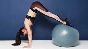 A yoga ball, or what's commonly known as an exercise ball, is a large inflatable ball used to help enhance your workout. 4 Move Stability Ball Workout To Strengthen Your Core Self