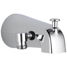 Get free shipping on qualified pull out sprayer roman tub faucets or buy online pick up in store today in the bath department. Delta Stainless Steel Bathtub Spout With Diverter Lowes Com Tub Spout Bathtub Spout Shower Diverter